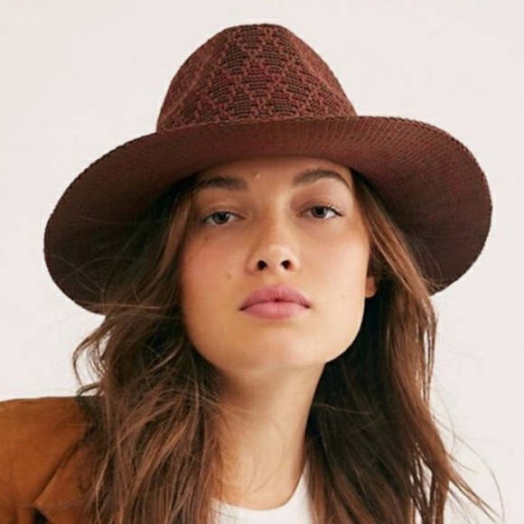 Free People Montana Woven Rancher in Burgundy Red Wine - Picture 1 of 10